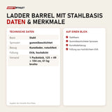 Technische Daten und Merkmale von Elina Pilates Ladder Barrel mit Stahlbasis als Tabelle