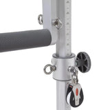 Elina Pilates Master Instructor Physio Reformer mit Tower – Detail von Griff und Seilrolle am Tower-Pfosten