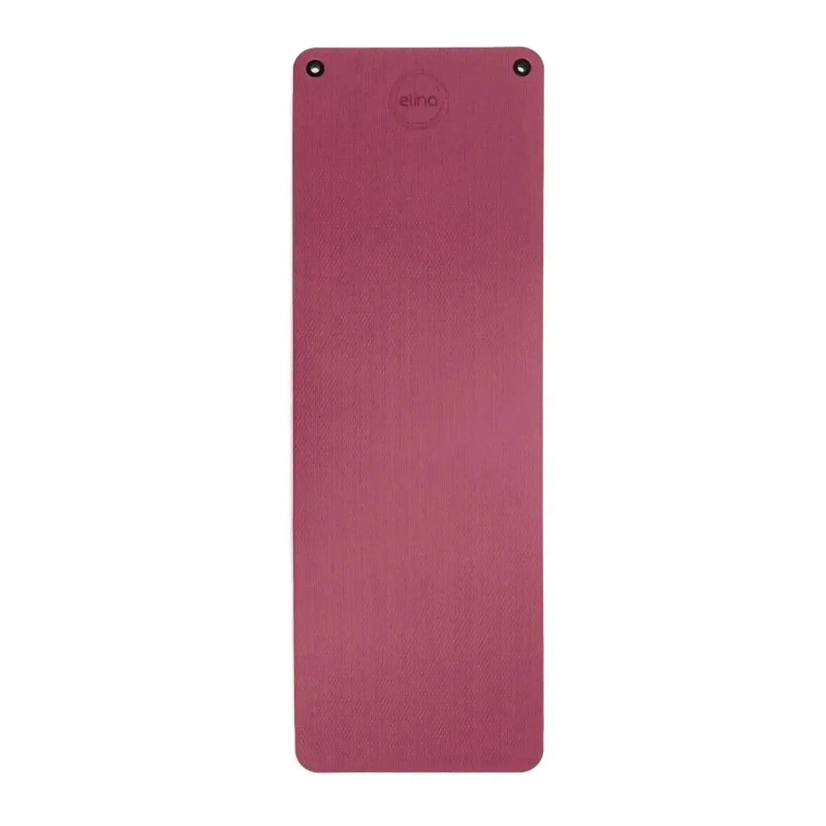 Elina Pilates Matte 140 × 58 cm Pilatesmatte in Dunkelrot, Draufsicht der ausgerollten Matte