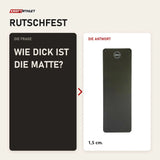 Frage und Antwort zu Elina Pilates Matte 180 × 58 cm Pilatesmatte: Wie dick ist die Matte?