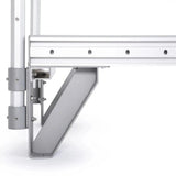 Elina Pilates Mentor Reformer mit Tower aus Aluminium – Detail des Aluminium-Standfußes am Tower-Pfosten