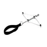 Elina Pilates Neck Stretcher Nackentrainer mit Metallbügel, Federn und schwarzer Kopfschlaufe, Schrägansicht