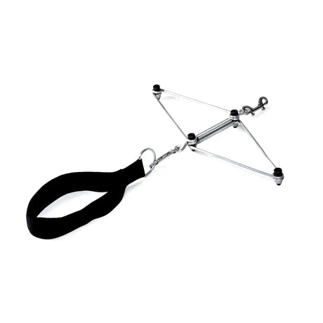 Elina Pilates Neck Stretcher Nackentrainer mit Metallbügel, Federn und schwarzer Kopfschlaufe, Schrägansicht