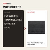 Frage und Antwort zu Elina Pilates Non Slip Protector rutschfeste Auflage: Für welche Trainingsarten eignet er sich?
