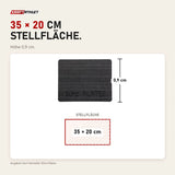 Maßbild Elina Pilates Non Slip Protector rutschfeste Auflage: Stellfläche 35 × 20 cm, Höhe 0,9 cm