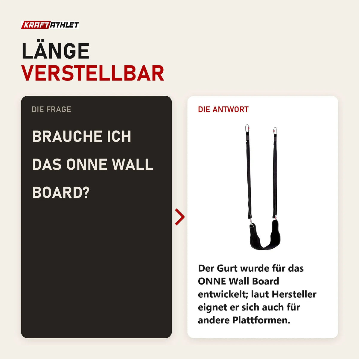 Frage und Antwort zu Elina Pilates ONNE Aufhängungsgurt: Brauche ich das ONNE Wall Board?