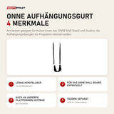 Elina Pilates ONNE Aufhängungsgurt mit 4 Merkmalen: Länge verstellbar, Für das ONNE Wall Board entwickelt, Auch an anderen Plattformen nutzbar, Federn separat
