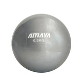Elina Pilates Oxygen Balls Gewichtsbälle, silbergrauer Ball mit 0,5 kg in der Vorderansicht