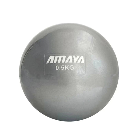 Elina Pilates Oxygen Balls Gewichtsbälle, silbergrauer Ball mit 0,5 kg in der Vorderansicht