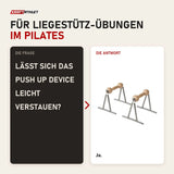 Frage und Antwort zu Elina Pilates Push Up Device Liegestütz-Gerät: Lässt sich das Push Up Device leicht verstauen?