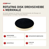 Elina Pilates Rotating Disk Drehscheibe mit 4 Merkmalen: Drehscheibe, Rutschfeste Oberfläche, Schichtholz, Ø 30,5 cm