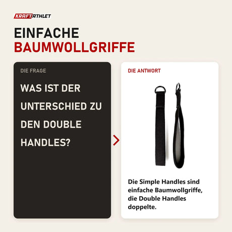 Frage und Antwort zu Elina Pilates Simple Handles Reformer-Griffe: Was ist der Unterschied zu den Double Handles?