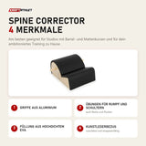Elina Pilates Spine Corrector mit 4 Merkmalen: Griffe aus Aluminium, Übungen für Rumpf und Schultern, Füllung aus hochdichtem EVA, Kunstlederbezug