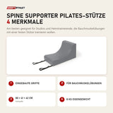 Elina Pilates Spine Supporter Pilates-Stütze mit 4 Merkmalen: Eingebaute Griffe, Für Bauchmuskelübungen, 80 × 41 × 42 cm, 8 kg Eigengewicht