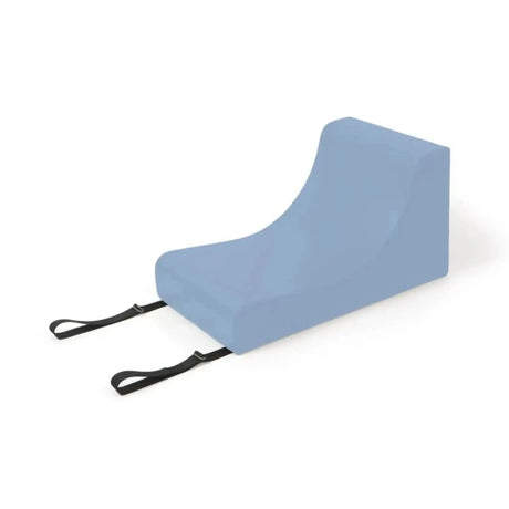 Elina Pilates Spine Supporter Pilates-Stütze in Ozeanblau, Schrägansicht mit zwei Fußschlaufen