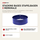 Elina Pilates Stacking Bases Stapelbasen mit 3 Merkmalen: Für Fitnessbälle jeder Größe, Bälle übereinander statt nebeneinander lagern, Set mit 3 Basen