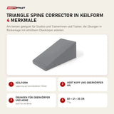 Elina Pilates Triangle Spine Corrector in Keilform mit 4 Merkmalen: Keilform, Hebt Kopf und Oberkörper an, Übungen für Oberkörper und Arme, 80 × 41 × 35 cm