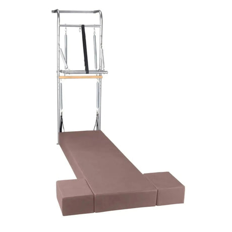 Elina Pilates Wall Unit – Polster in Altrosa mit Turm aus Metall