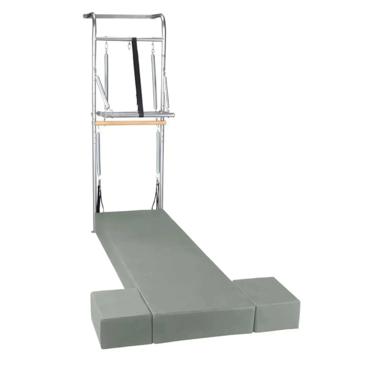 Elina Pilates Wall Unit – Polster in Eukalyptus mit Turm aus Metall