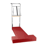 Elina Pilates Wall Unit – Polster in Rot mit Turm aus Metall
