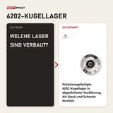 Frage und Antwort zu Force USA Aluminium-Rollen C10 Upgrade: Welche Lager sind verbaut?