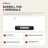 Force USA Barbell Pad mit 4 Merkmalen: 40 cm lang, Hochdichter Schaumstoff, Reißfester Vinylbezug, Klettverschluss