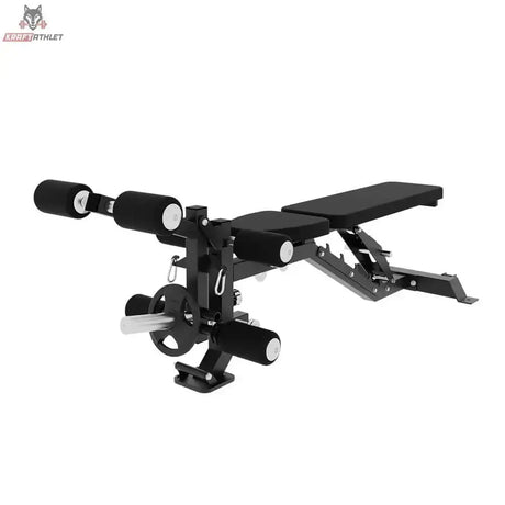 Force USA Base Bench FID-Bank, Frontalansicht mit Armlehnen