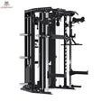 Force USA C10 All-In-One Trainer in Schwarz, Schrägansicht mit Kabelzügen und Hantelablagen