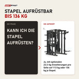 Frage und Antwort zu Force USA C20 All-In-One Trainer: Kann ich die Stapel aufrüsten?