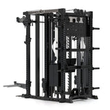 Force USA C20 All-In-One Trainer – Schrägansicht von links mit Gewichtsstapel