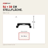 Maßbild Force USA Calf Block: Stellfläche 56 × 38 cm, Höhe 11 cm