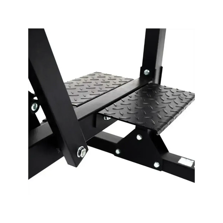 Force USA Commercial GHR/GHD V2 als Detail der Fußplattform mit Riffelblech