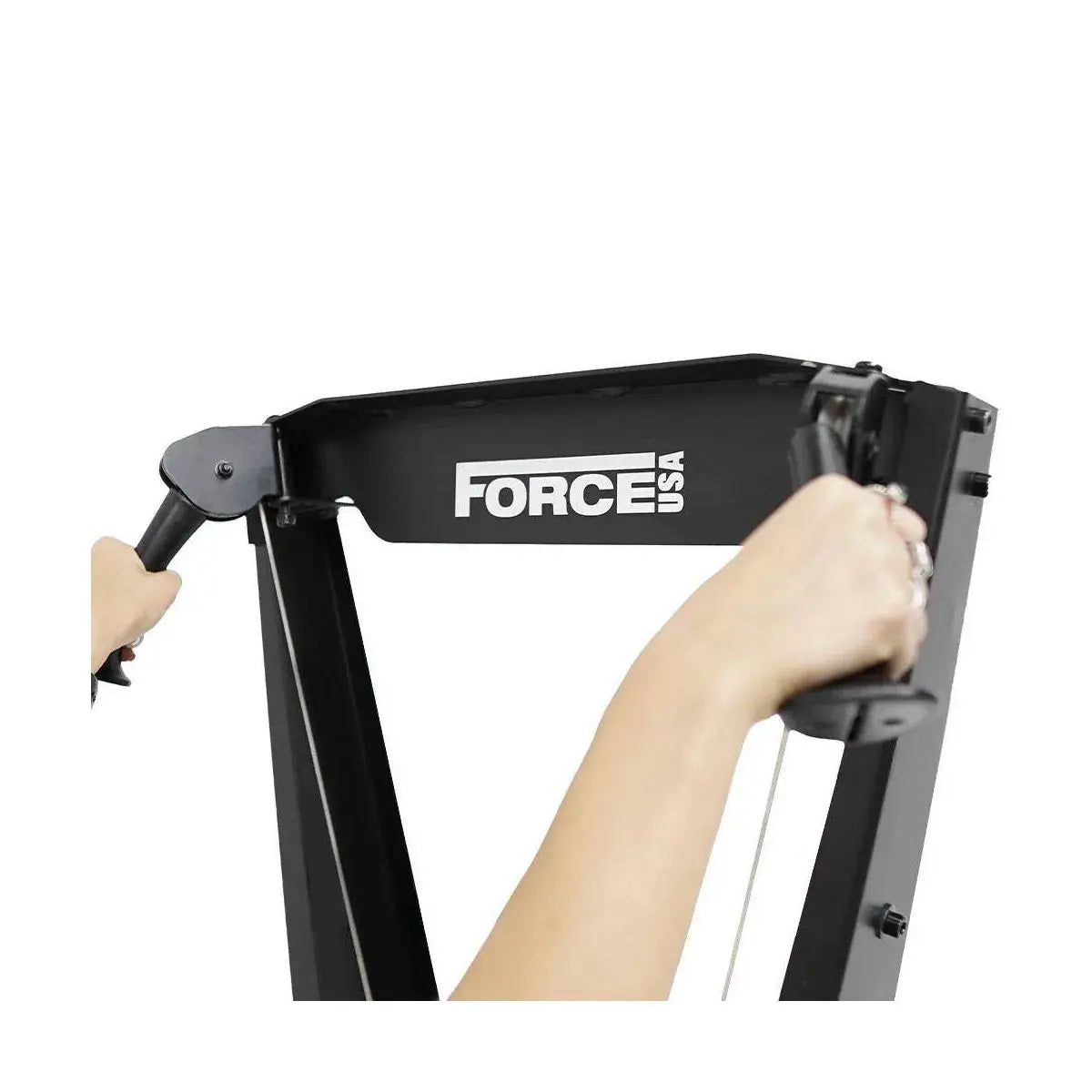 Force USA Commercial Ski Trainer with ergonomic handles and performance monitor