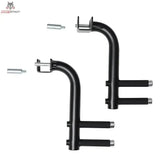 Force USA Dip Handles (Paar), Schrägansicht beider Griffe mit Steckbolzen