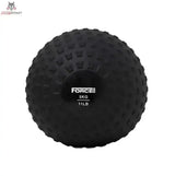 Force USA Elite Slam Ball 8 kg, Variante 5 kg in Schwarz, Frontansicht mit Gewichtsaufdruck