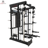 Force USA F50 V2 All-In-One Trainer in Schrägansicht von hinten mit Scheibenhaltern