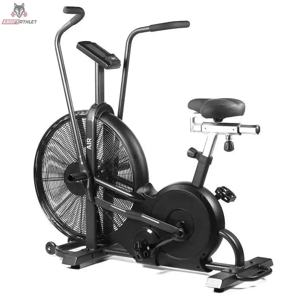 Force USA Freeform Air Bike in Schwarz, Seitenansicht mit Luftrad, Sattel und beweglichen Armen
