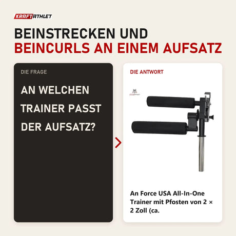 Frage und Antwort zu Force USA G-Series Beinstrecker- und Beinbeuger-Aufsatz: An welchen Trainer passt der Aufsatz?