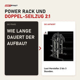 Frage und Antwort zu Force USA G1 V2 All-In-One Trainer: Wie lange dauert der Aufbau?