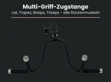 Force USA G10 & G15 Upgrade Kit, Grafik zur Multi-Griff-Zugstange vor dunklem Hintergrund