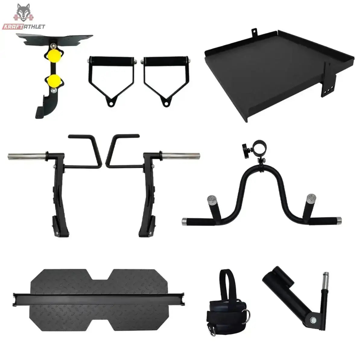 Force USA G10 & G15 Upgrade Kit, Übersicht aller Einzelteile auf weißem Hintergrund