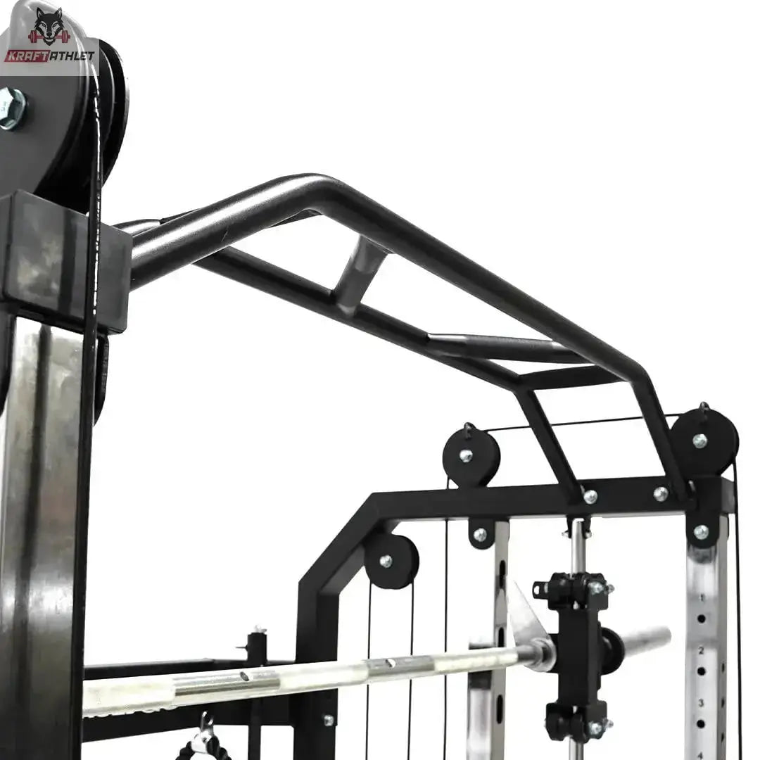 Force USA G3 All-In-One Trainer im Detail: Klimmzugstange und Umlenkrollen oben