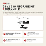 Force USA G3 V2 & G4 Upgrade Kit mit 4 Merkmalen: 4 Zubehörteile für Latzug und Rudern, Latzug-Sitz mit verstellbarer Rolle, Plattform für Rudern am Kabelzug, Breiter Zuggriff