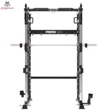 Force USA G4 All-In-One Trainer in Frontansicht mit Langhantelstange