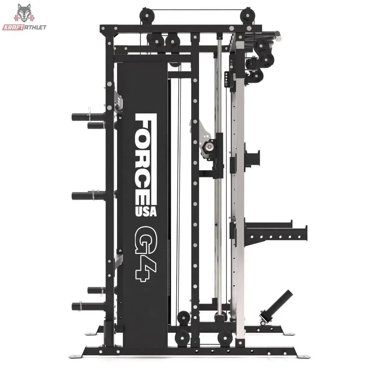 Force USA G4 All-In-One Trainer in Seitenansicht mit Landmine
