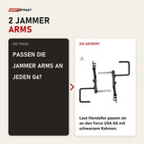 Frage und Antwort zu Force USA G6 Jammer Arms: Passen die Jammer Arms an jeden G6?