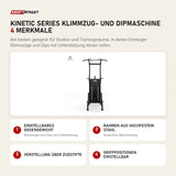 Force USA Kinetic Series Klimmzug- und Dipmaschine mit 4 Merkmalen: Einstellbares Gegengewicht, Rahmen aus hochfestem Stahl, Verstellung über Zugstifte, Griffpositionen einstellbar