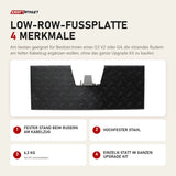 Force USA Low-Row-Fußplatte mit 4 Merkmalen: Fester Stand beim Rudern am Kabelzug, Hochfester Stahl, 6,3 kg, Einzeln statt im ganzen Upgrade Kit