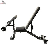Force USA MyBench V2 FID-Bank mit Beincurl-Aufsatz in Schrägbankposition