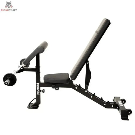 Force USA MyBench V2 FID-Bank mit Beincurl-Aufsatz in Schrägbankposition
